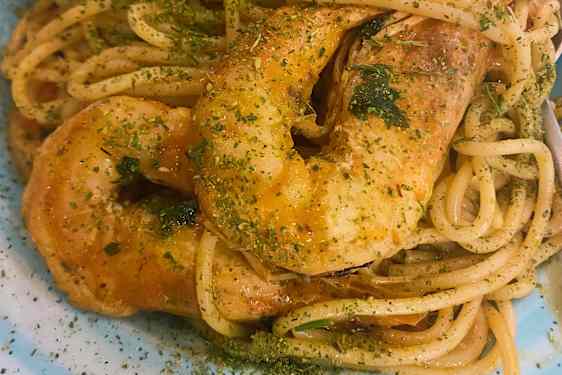 Pasta med skaldyr