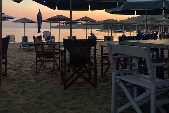 Solnedgang over Kolios