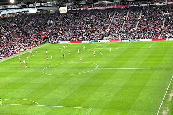 Fodboldkamp på Old Trafford