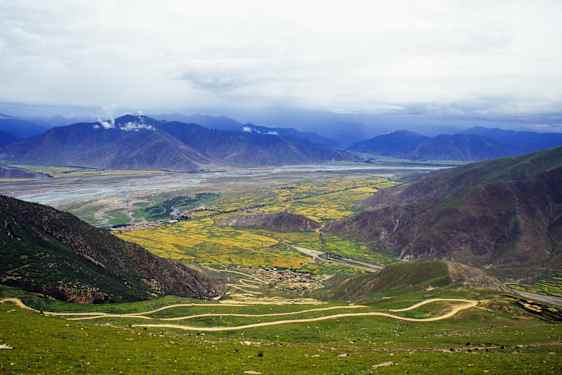 Tibet landskab