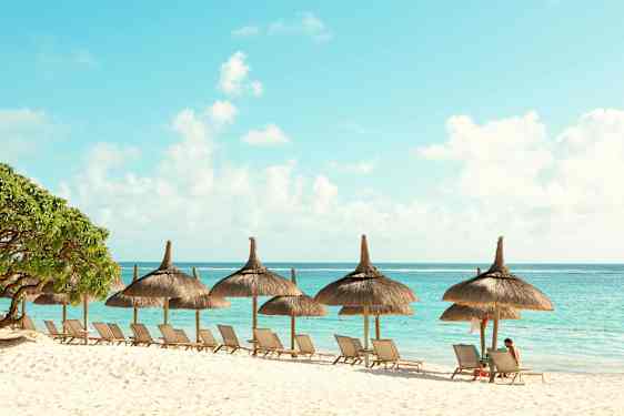 Strand på Mauritius