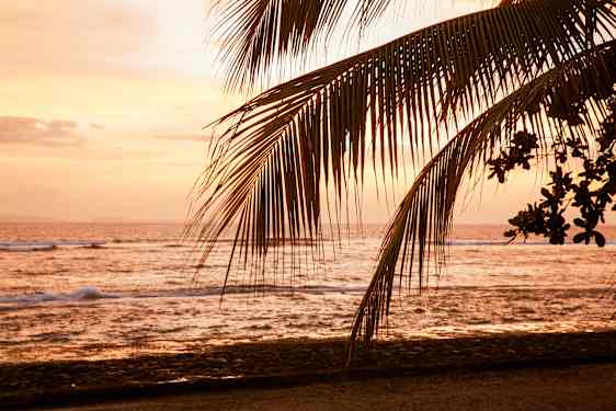 Strand og solnedgang på Bali
