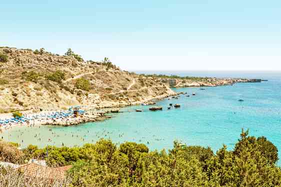 Famagusta strand på Cypern
