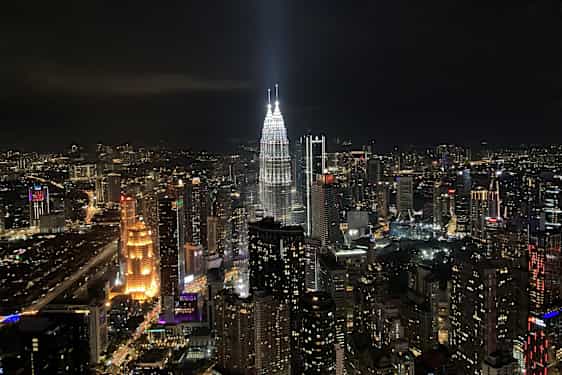 Udsigt over byen fra Kuala Lumpur Tower