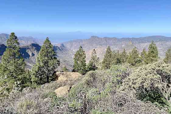 Udsigt mod Teide på Tenerife i det fjerne