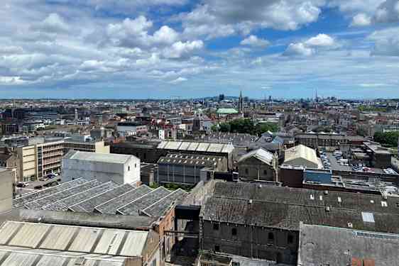Udsigt over hustage i Dublin.