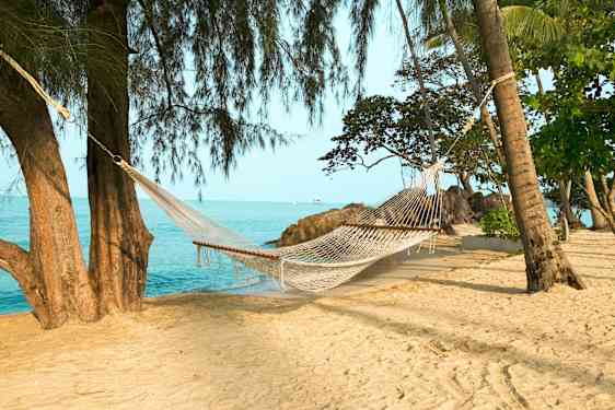 Hængekøje på stranden i Thailand