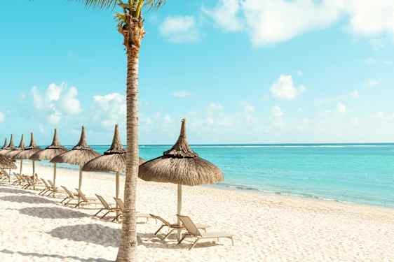 Strand på Mauritius