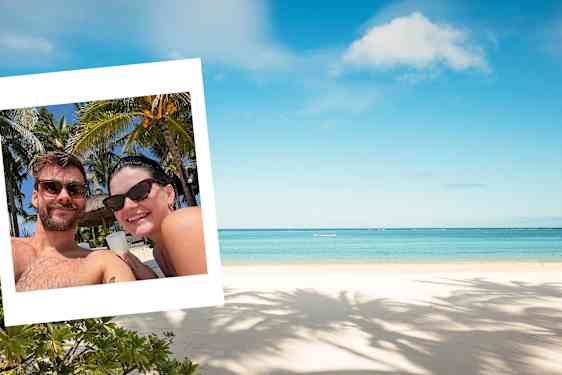 Ulrikke og Oskar på Mauritius
