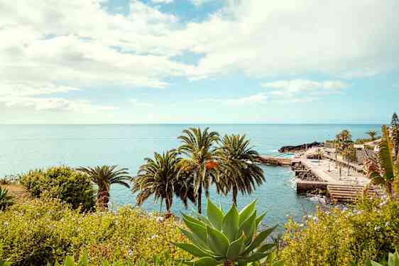 Udsigt ud over havet på Madeira