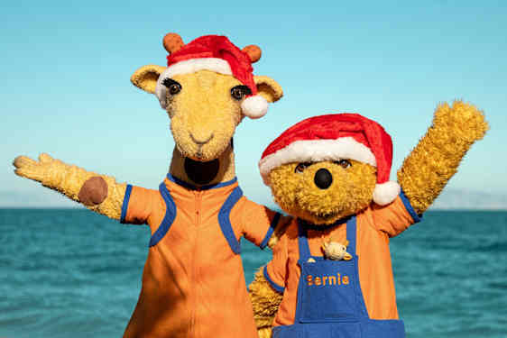 Lollo & Bernie med nissehuer