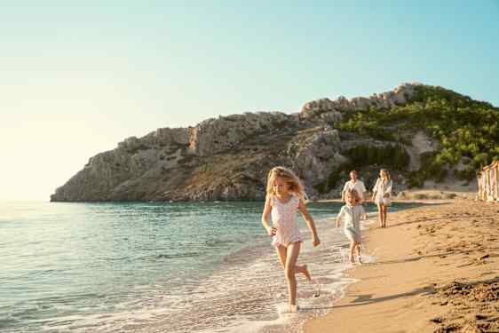 Familie på Rhodos på en afbudsrejse fra Odense