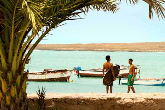 varm martsferie på kap verde
