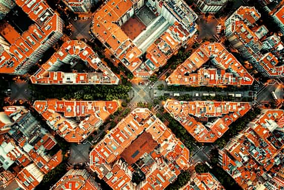 Barcelona set oppefra