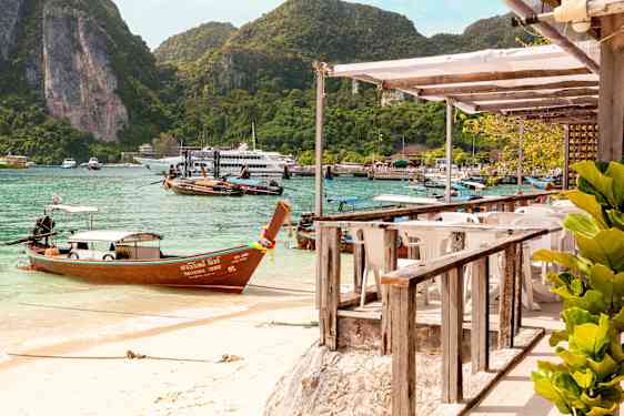 morgenmadsrestaurant ved Ton Sai Beach