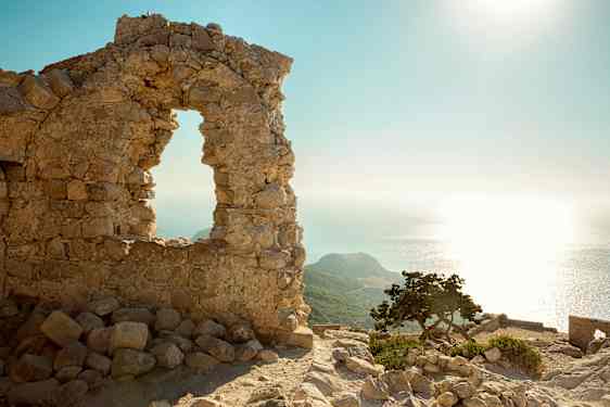 Storslået udsigt fra Monolithos Castle.