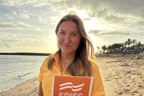 Astrid er guide hos Spies