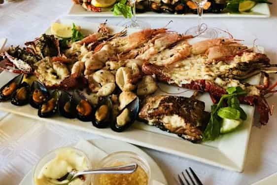 Tallerken med skalddyr