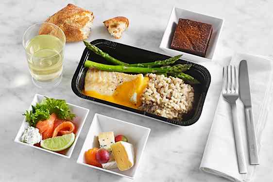 Premium-menu med fisk
