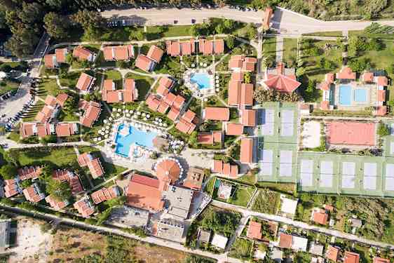 Hotel Golden Coast set oppefra