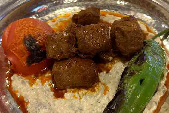 tyrkisk kebab, grillet kød