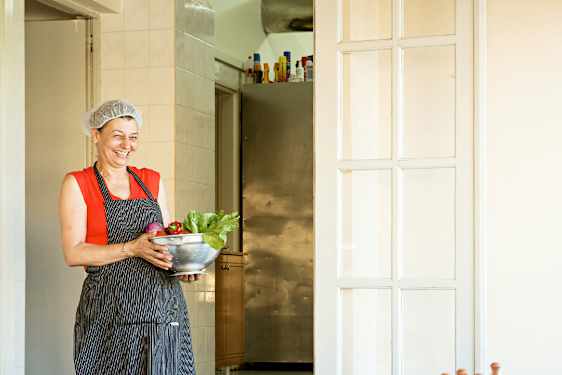 Hjemmelavet mad på Hotel Albatros i Maleme