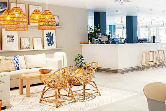 Lobby i Princesa-bygningen på Sunwing Alcudia