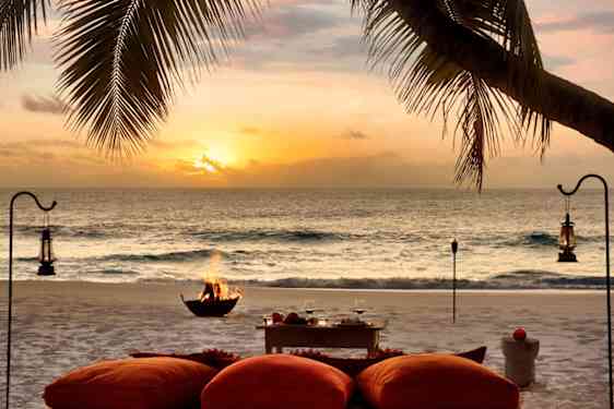 Strand og sol i Seychellerne