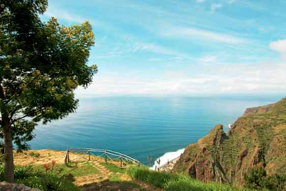 Udsigt fra et bjerg på Madeira