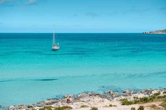 Blåt vand på Malta