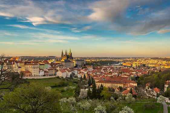 Udsigt over Prag