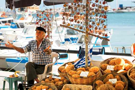 Lokal shopping i Grækenland