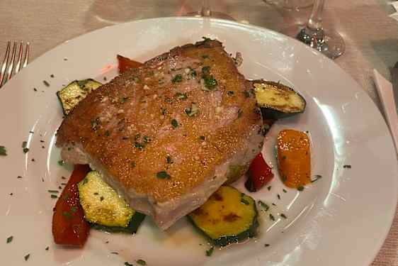 Tunfisk på Michelin-restaurant