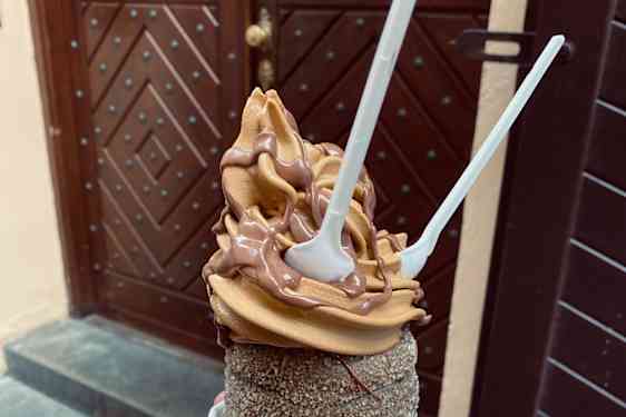 Dessert med saltkaramel