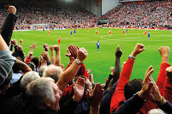 Liverpool supportere på Anfield