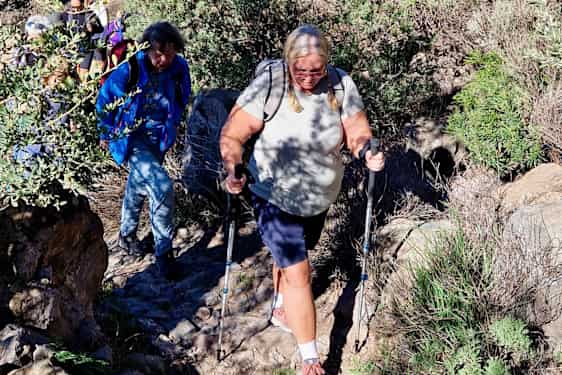 Jessica på vandretur