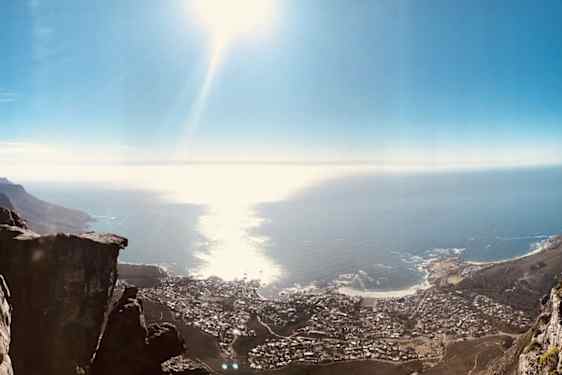 Udsigt fra Taffelbjerget i Cape Town