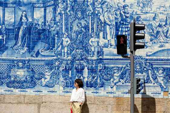 Smukke malede fliser i Porto
