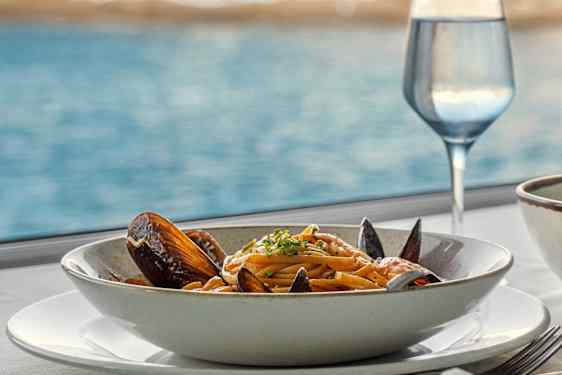 Lækker mad ved havnen