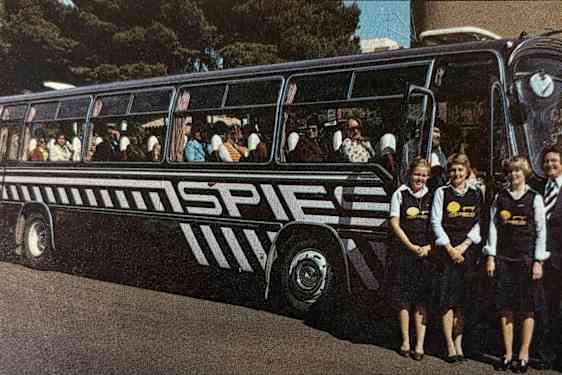 Spies transferbus i 80'erne