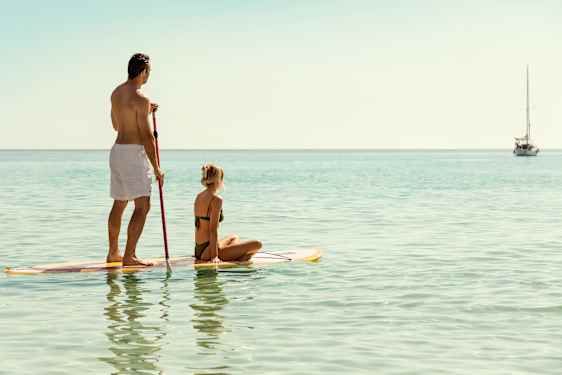 Par på paddleboard