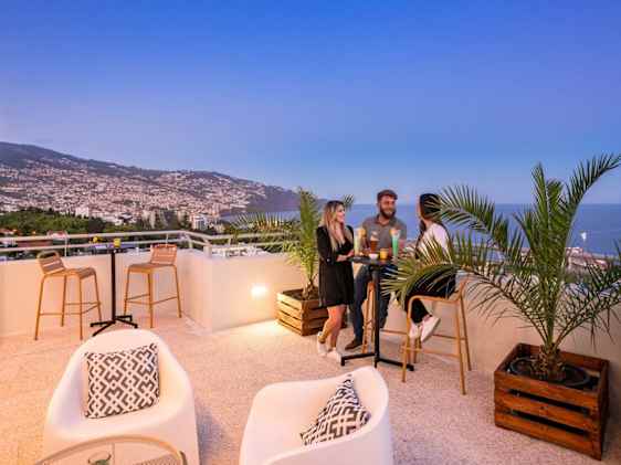 Hotellets tagterrasse