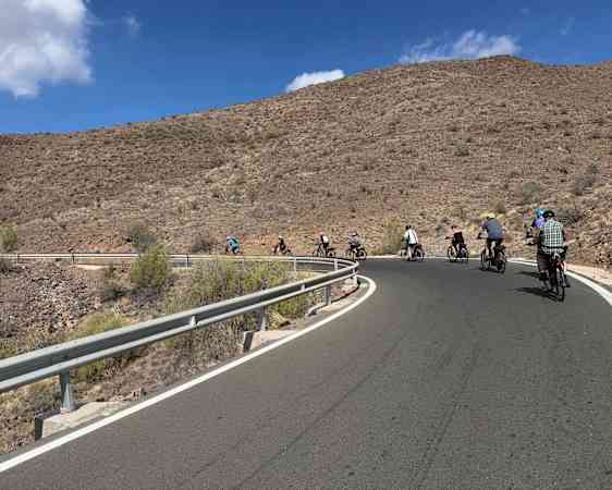 E-bike riders on tour