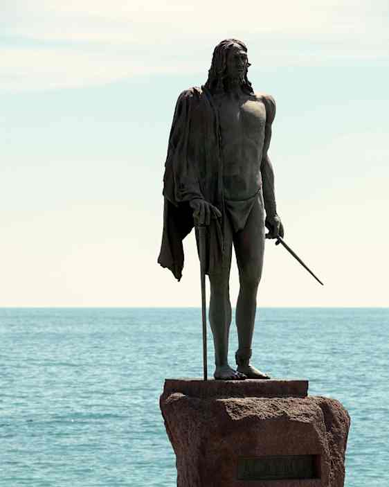 bronzestatue af guancherne
