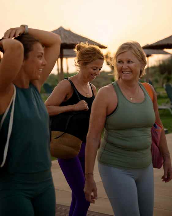 Women walking in group