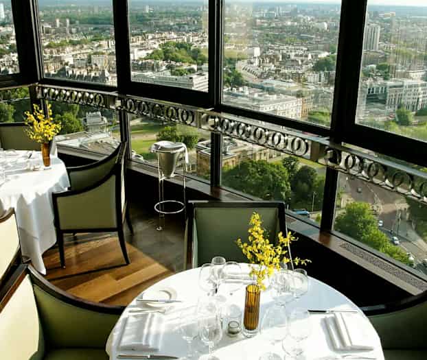 Den Michelin-belønnede restaurant Galvin at Windows