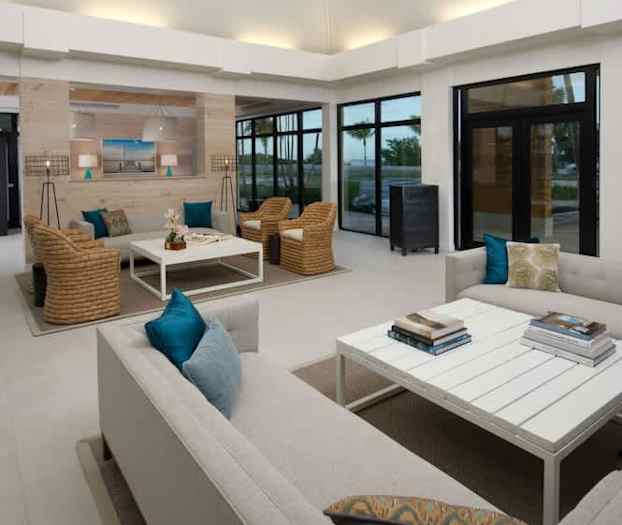 Siddeområde i lobbyen