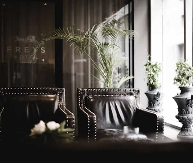Siddeområde i lobbyen