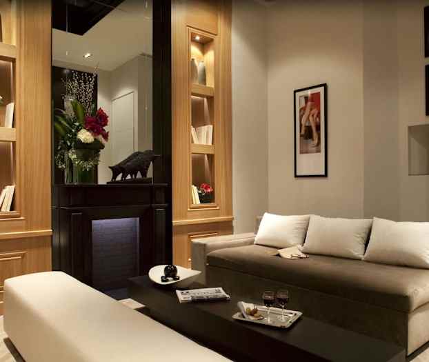 Siddeområde i lobbyen