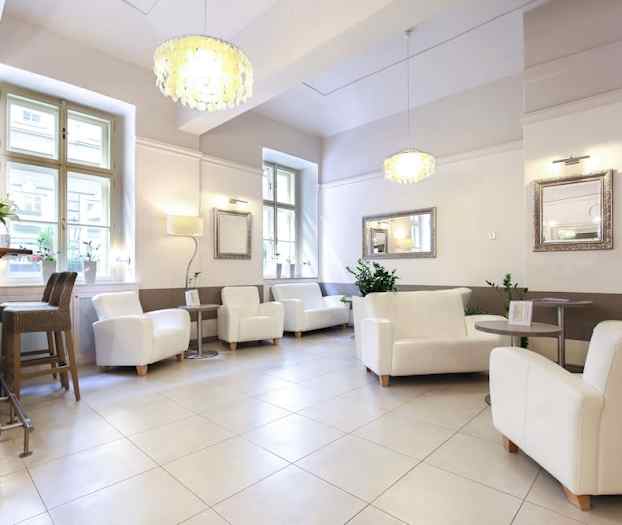 Siddeområde i lobbyen